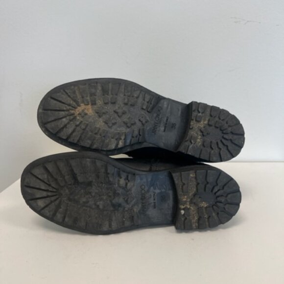 Jimmy Choo black leather boot whit crystal embellishments - Picture 7 of 8